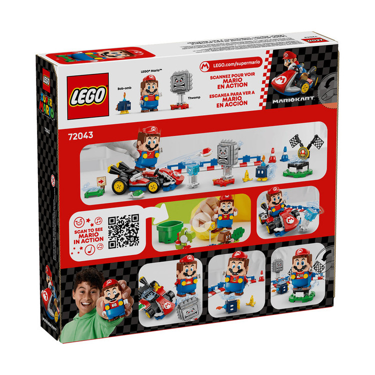 لگو 278 تکه سری Super Mario مدل Mario Kart™ – Interactive LEGO® Mario™ & Standard Kart کد 72043