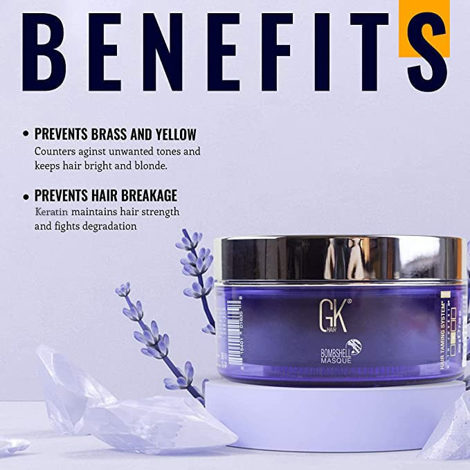 ماسک رنگ موی جی کی مدل Lavender bombshell مناسب برای موهای هایلایت و دکلره شده حجم ۲۰۰ میلی لیتر