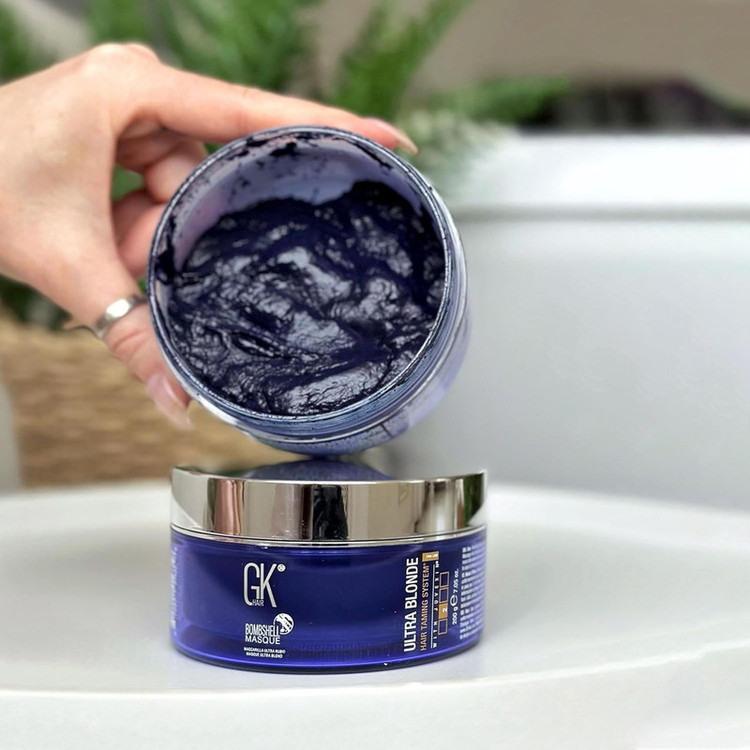 ماسک رنگ موی جی کی مدل Lavender bombshell مناسب برای موهای هایلایت و دکلره شده حجم ۲۰۰ میلی لیتر