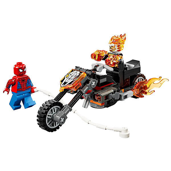 لگو 72 تکه سری مارول مدل Spider Man vs. Ghost Rider Motorcycle 76335