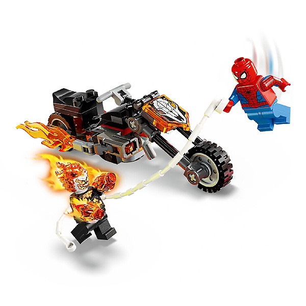 لگو 72 تکه سری مارول مدل Spider Man vs. Ghost Rider Motorcycle 76335