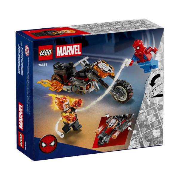 لگو 72 تکه سری مارول مدل Spider Man vs. Ghost Rider Motorcycle 76335