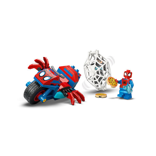 لگو 61 تکه سری مارول مدل Spidey on his Motorcycle vs. Rhino 11206