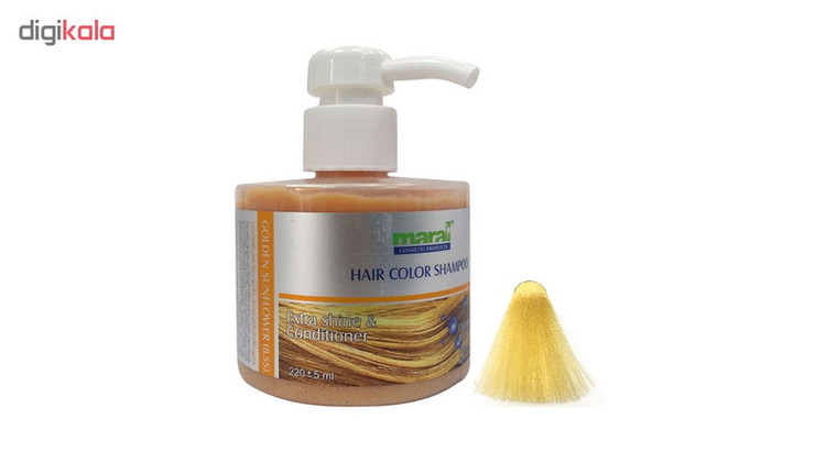 شامپو رنگ مارال مدل Golden-Sunflower شماره 8.55 حجم 220 میلی لیتر