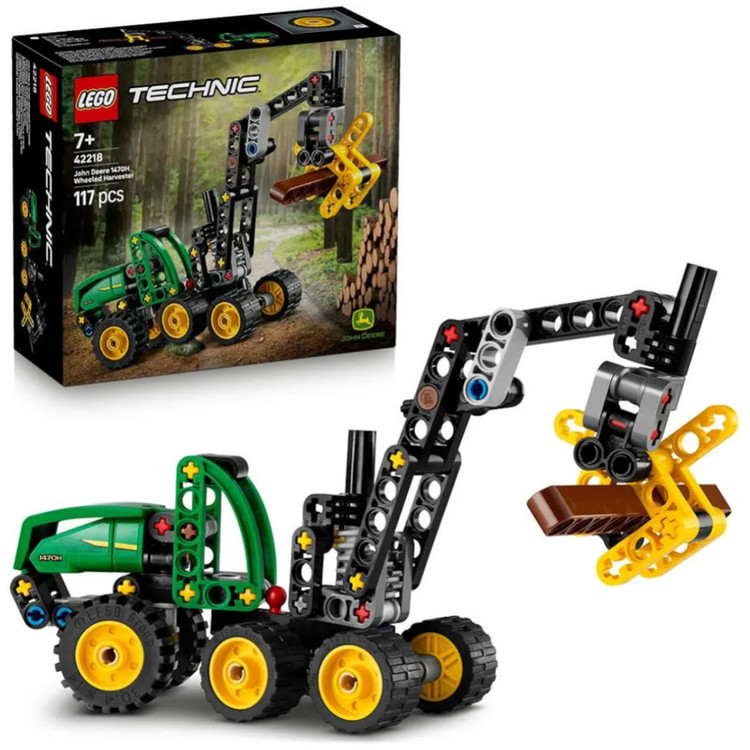 لگو ۱۱۷ تکه سری تکنیک مدل John Deere 1470H Wheeled Harvester کد 42218