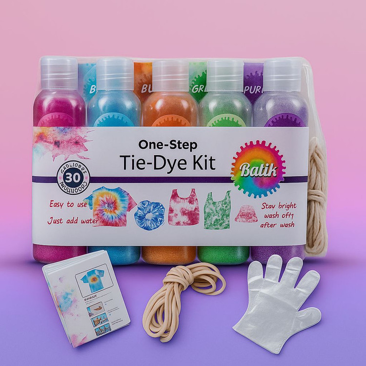 رنگ پارچه باتیک مدل tiedye1 حجم 150 میلی لیتر بسته 5 عددی