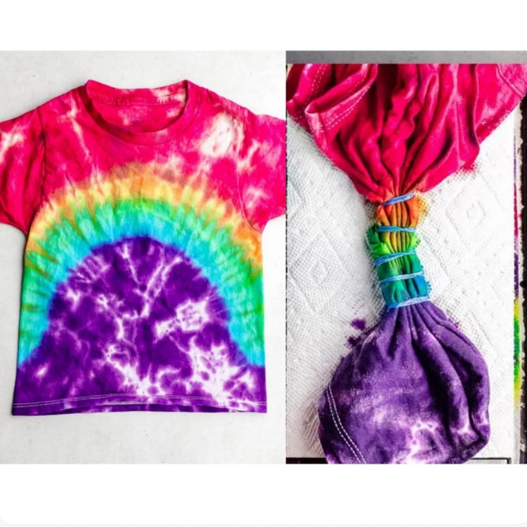 رنگ پارچه باتیک مدل tiedye1 حجم 150 میلی لیتر بسته 5 عددی