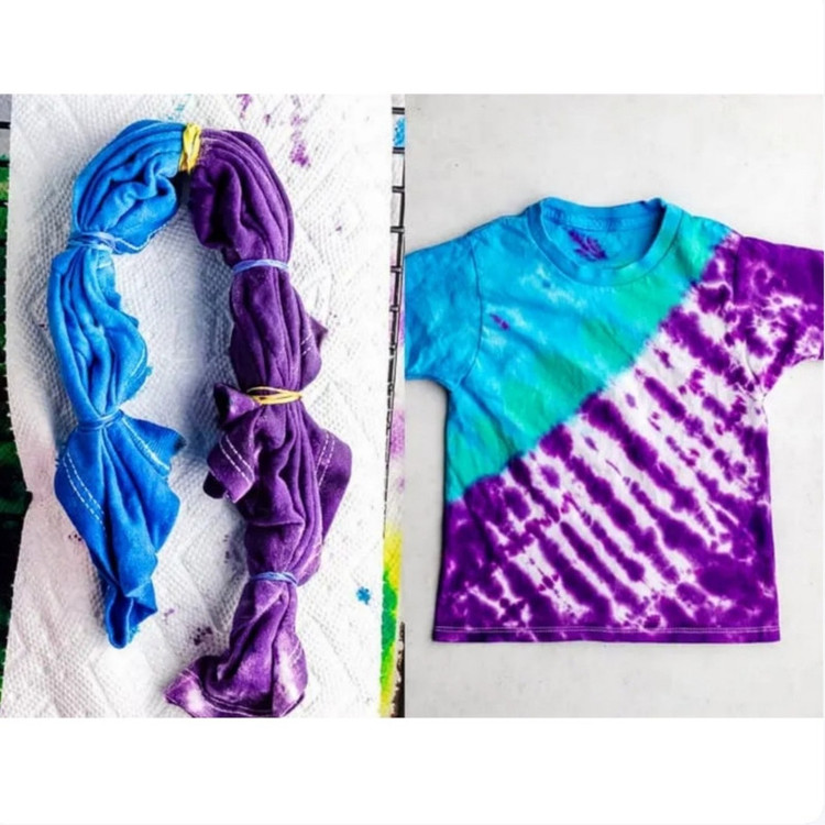 رنگ پارچه باتیک مدل tiedye1 حجم 150 میلی لیتر بسته 5 عددی