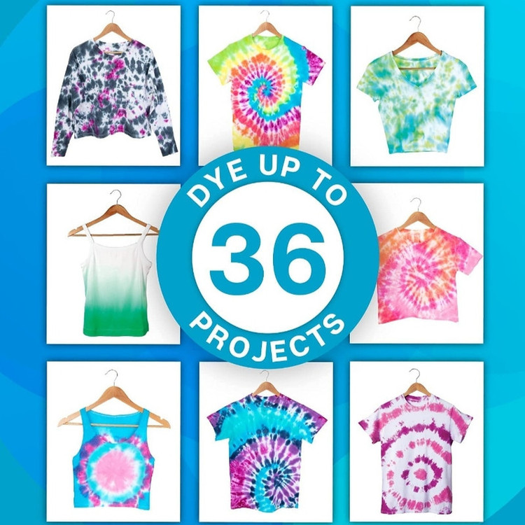 رنگ پارچه باتیک مدل tiedye1 حجم 150 میلی لیتر بسته 5 عددی
