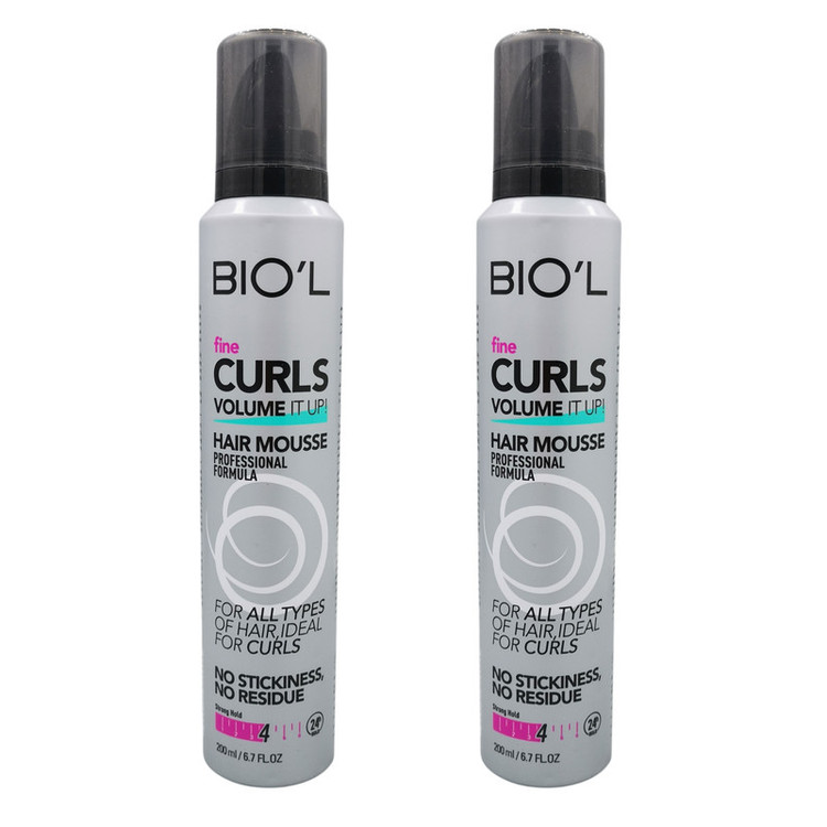 موس مو بیول مدل 4 FINE CURLS حجم 200 میلی لیتر مجموعه دو عددی