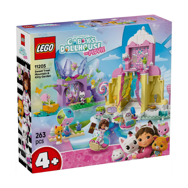 لگو 263 تکه سری Gabby’s Dollhouse مدل Sweet Treat Mountain &amp; Kitty Garden 11205