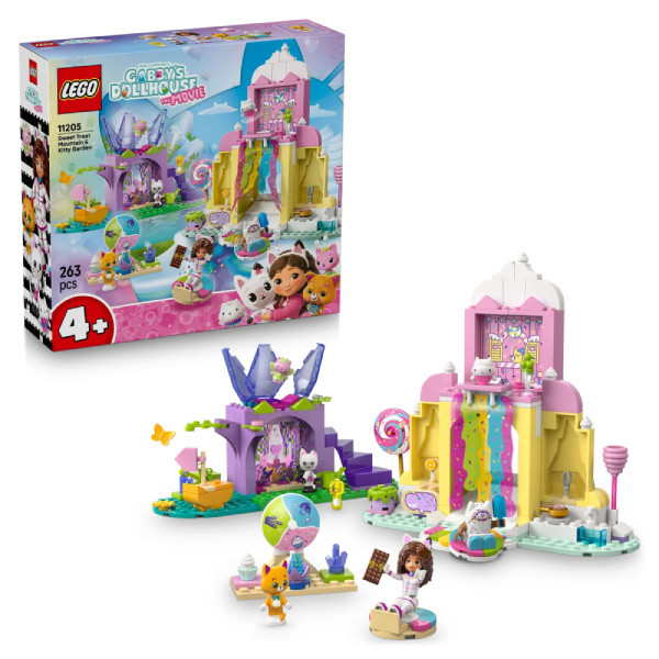 لگو 263 تکه سری Gabby’s Dollhouse مدل Sweet Treat Mountain & Kitty Garden 11205
