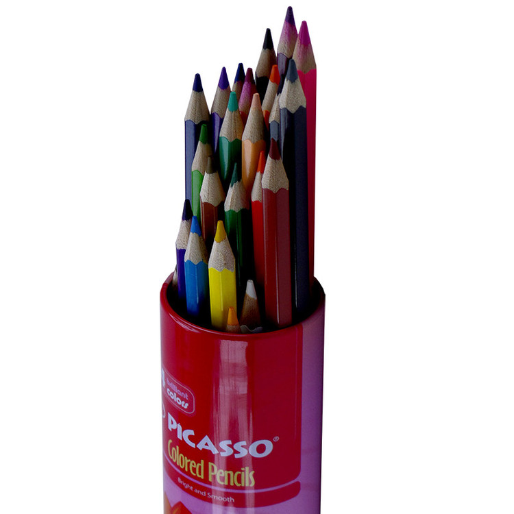 مداد رنگی 24 رنگ پیکاسو مدل استوانه ای کد P.C18E1101