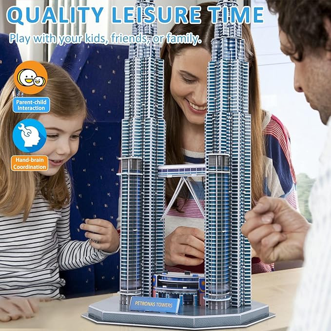 ساختنی سه بعدی مدل Petronas Towers کد 2803-A