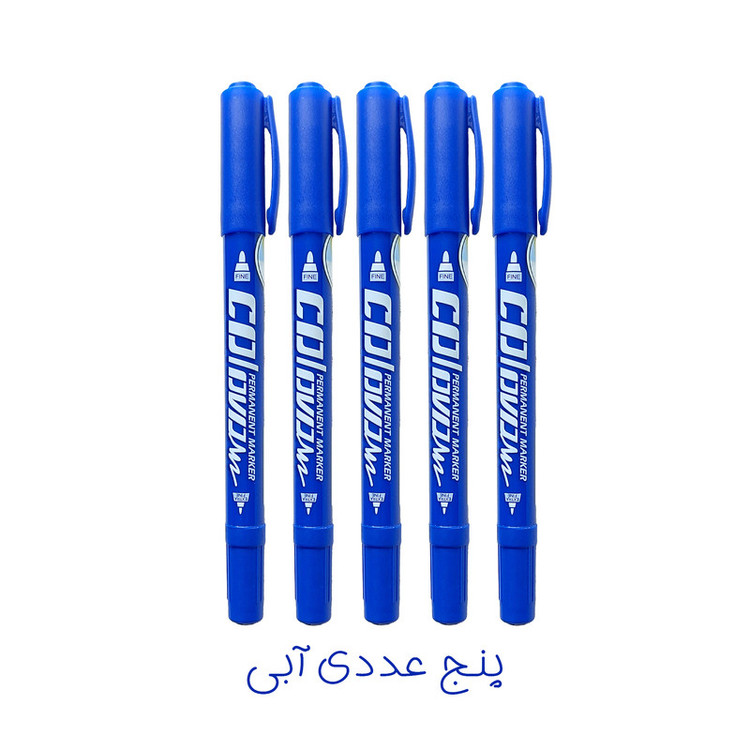 ماژیک کرونا مدل دو سر کد CO-1010 به همراه کاغذ یادداشت چسب دار بسته 10 عددی