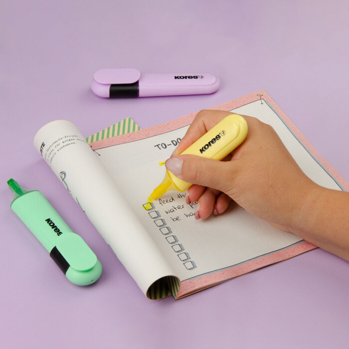 ماژیک علامت گذار کورس مدل BRIGHT LINER PLUS PASTEL بسته 6 عددی