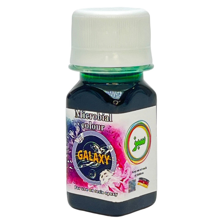 رنگ رزین اپوکسی گلکسی مدل microbial حجم 40 میلی لیتر بسته 6 عددی