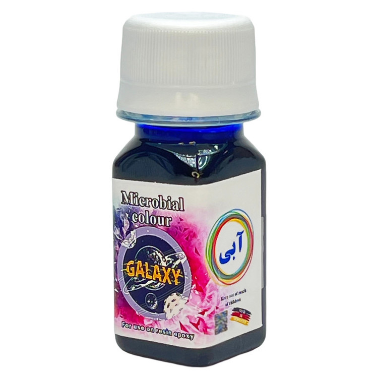رنگ رزین اپوکسی گلکسی مدل microbial حجم 40 میلی لیتر بسته 6 عددی