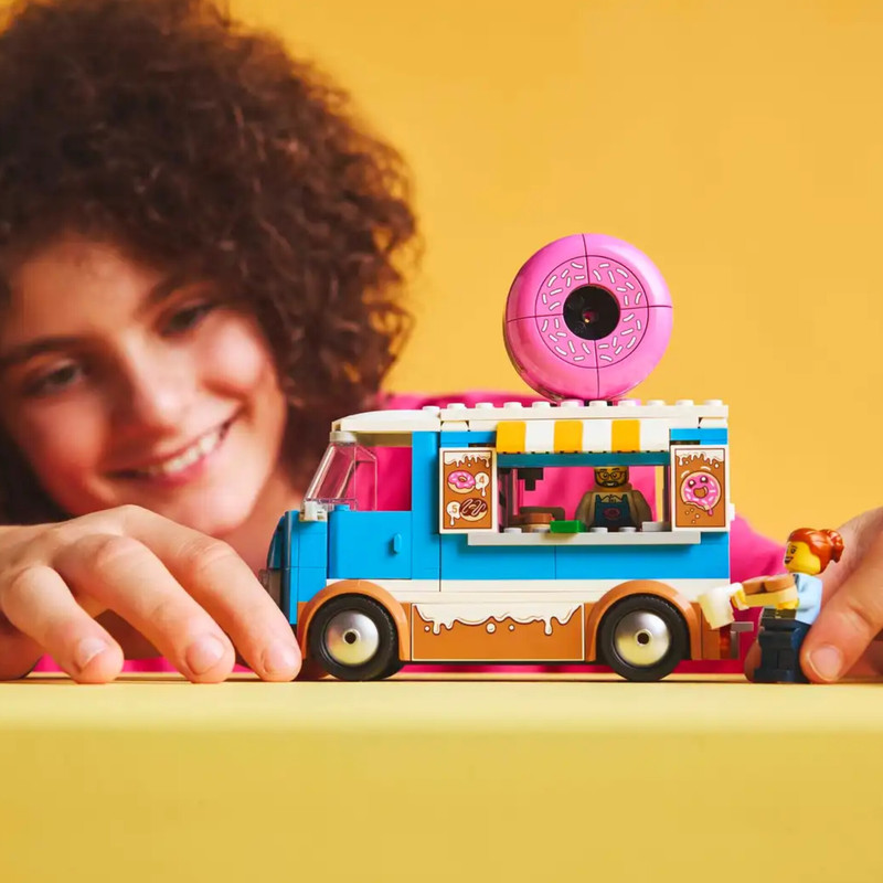لگو 196 تکه سری سیتی مدل Donut Truck کد 60452