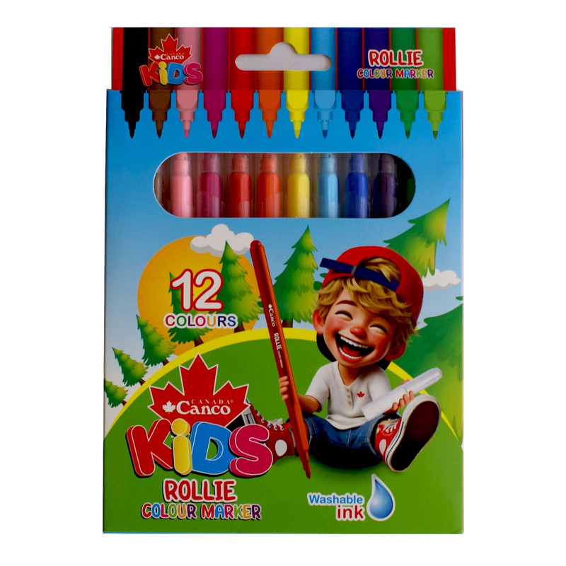 ماژیک رنگ آمیزی کنکو مدل ROLLIE بسته 12 عددی