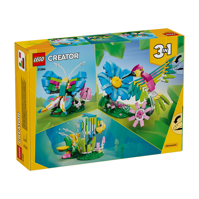لگو 312 تکه سری Creator 3-in-1 مدل Wild Animals: Colorful Hummingbird کد 31384
