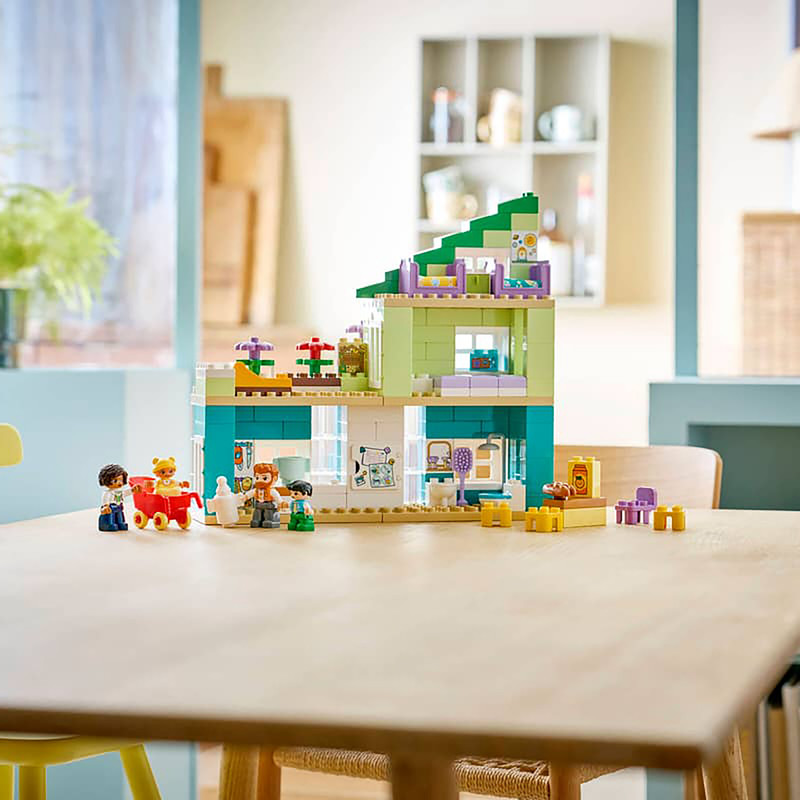 لگو 166 تکه سری DUPLO مدل 3 in 1 Modern Family House with Figures کد 10470