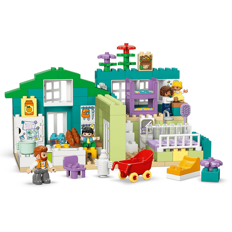لگو 166 تکه سری DUPLO مدل 3 in 1 Modern Family House with Figures کد 10470