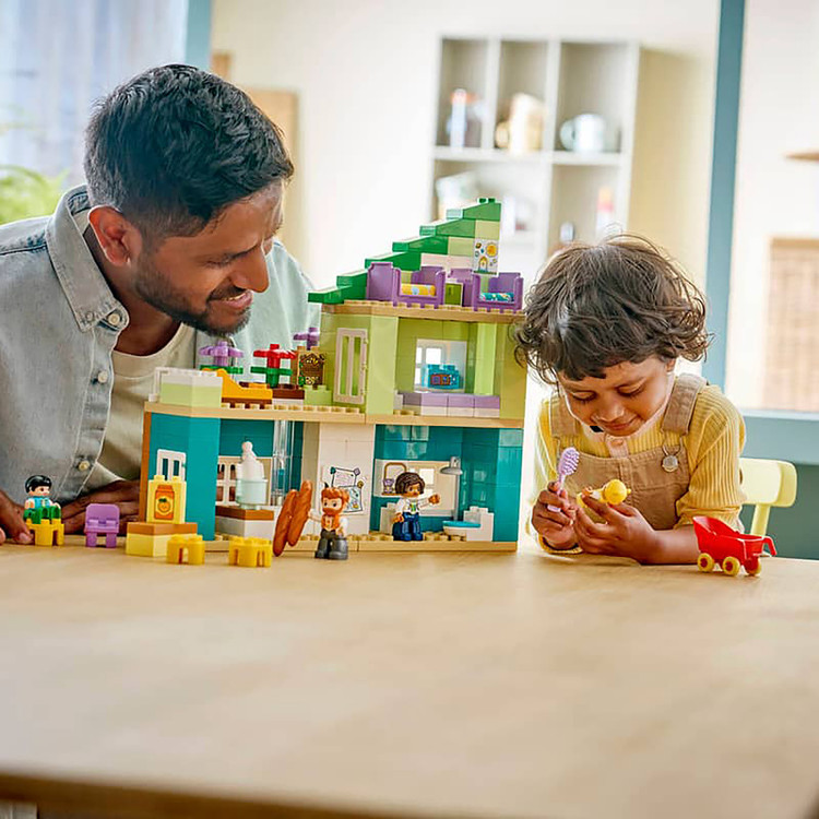 لگو 166 تکه سری DUPLO مدل 3 in 1 Modern Family House with Figures کد 10470