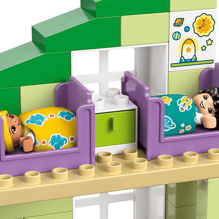 لگو 166 تکه سری DUPLO مدل 3 in 1 Modern Family House with Figures کد 10470