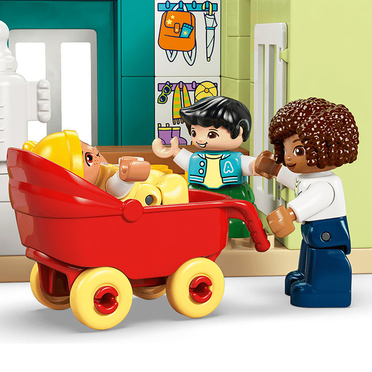 لگو 166 تکه سری DUPLO مدل 3 in 1 Modern Family House with Figures کد 10470