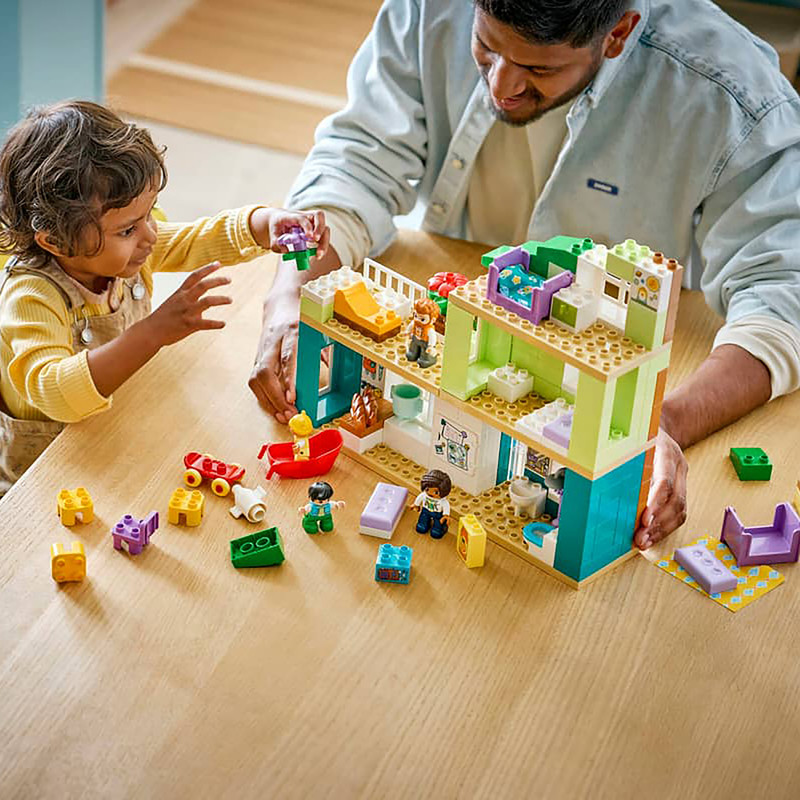 لگو 166 تکه سری DUPLO مدل 3 in 1 Modern Family House with Figures کد 10470