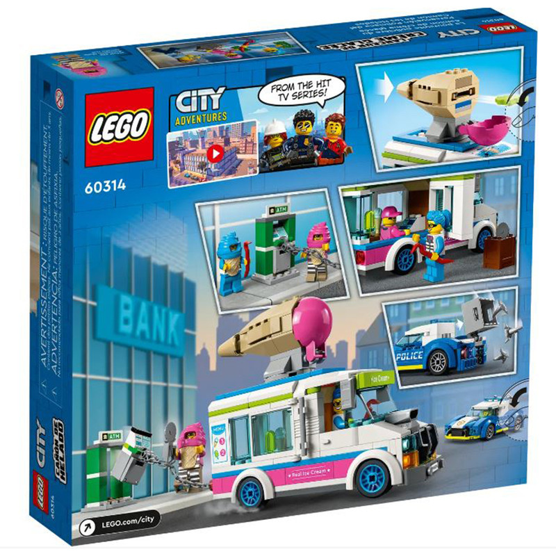 لگو سری سیتی مدل Ice Cream Truck Police Chase کد 60314