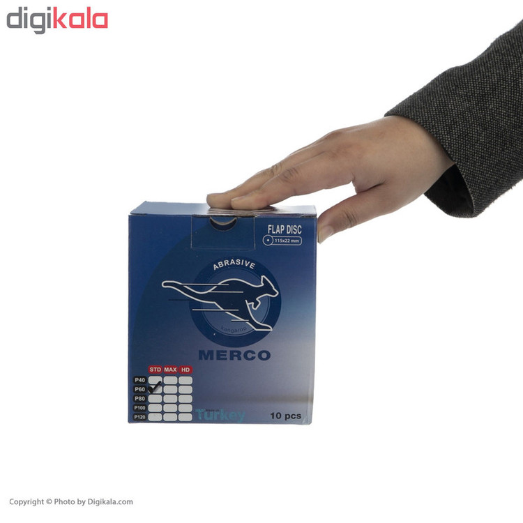 مجموعه 10عددی سنباده فلاپ دیسک مدل Z100_11522