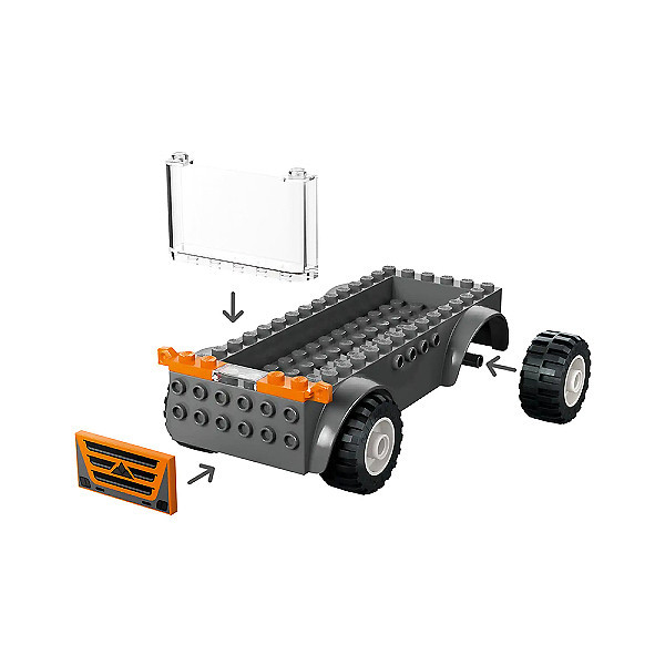 لگو 88 تکه سری سیتی مدل Motorcycle Transporter 60491