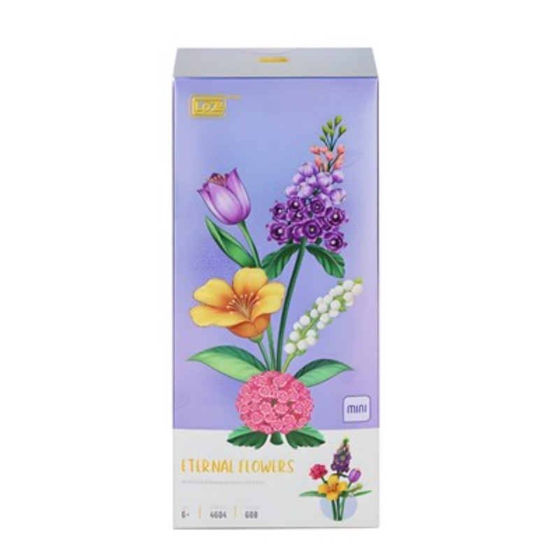 ساختنی 608 تکه لوز مدل دسته گل کد 4604