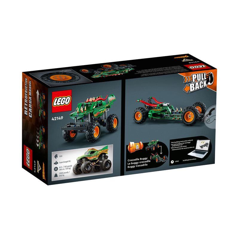 لگو 217 تکه سری Technic مدل Monster Jam Dragon کد 42149
