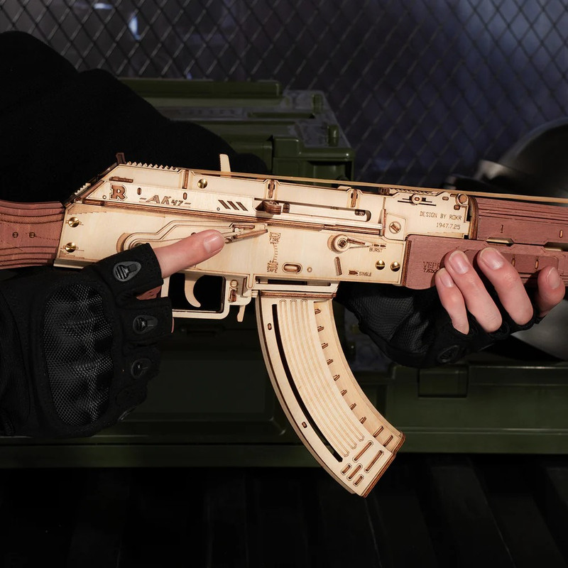 ساختنی 315 تکه روکر مدل تفنگ تهاجمی کد LQ901-AK47
