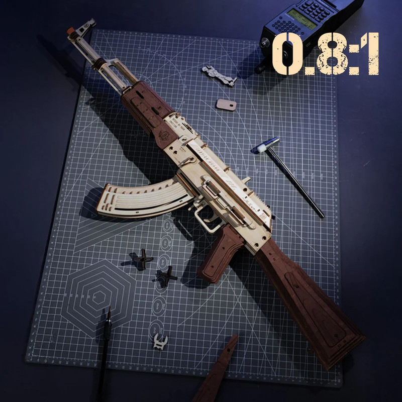 ساختنی 315 تکه روکر مدل تفنگ تهاجمی کد LQ901-AK47
