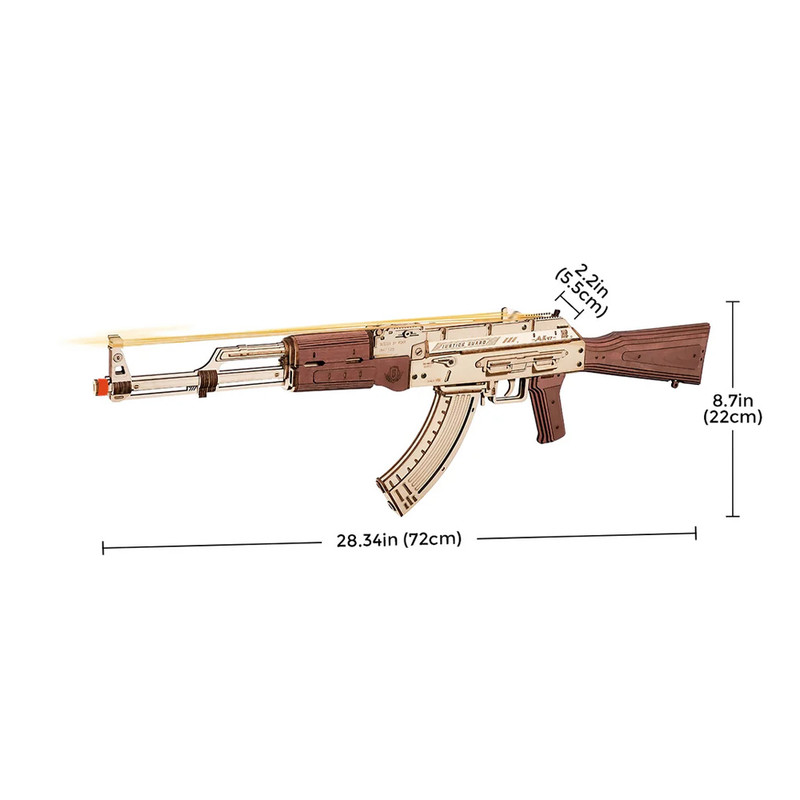 ساختنی 315 تکه روکر مدل تفنگ تهاجمی کد LQ901-AK47