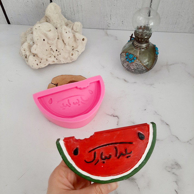 قالب شمع مدل هندوانه یلدا مبارک
