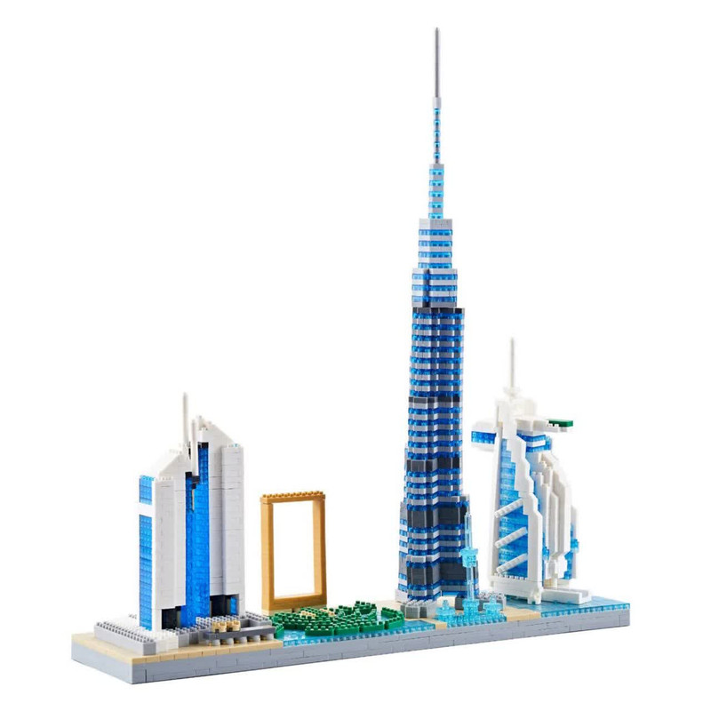 ساختنی 3000 تکه ناب سل مدل معماری برج های دبی 3000PCS/PZS DUBAIBUILDING COLLECTION 32085