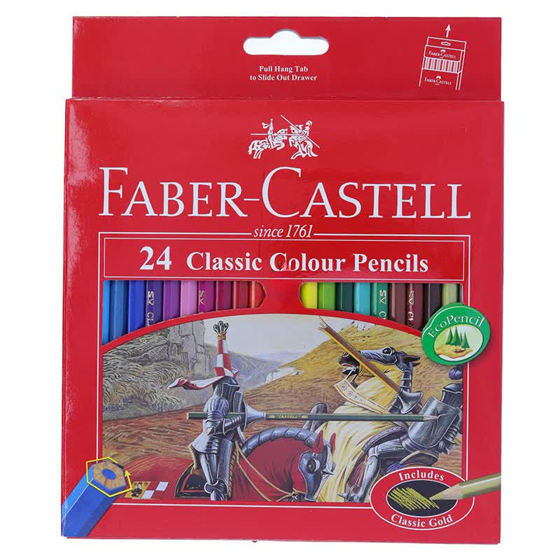 مداد رنگی 24 رنگ فابر کاستل مدل classic