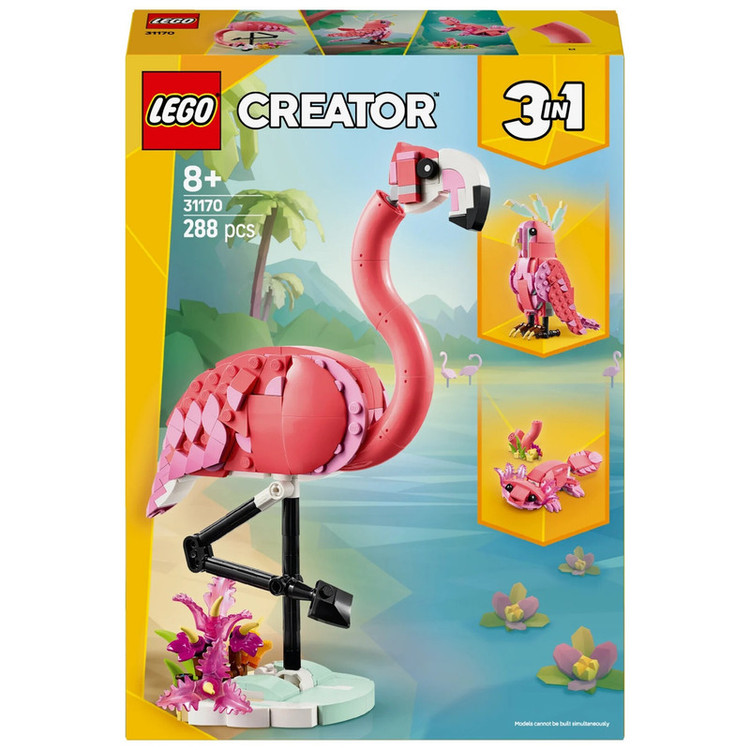 لگو 288 تکه سری کریتور مدل Wild Animals Flamingo کد 31170