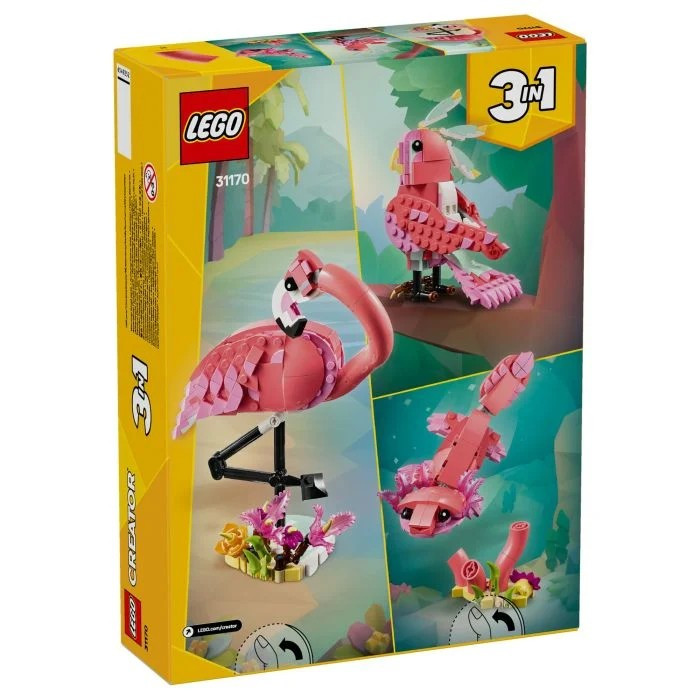 لگو 288 تکه سری کریتور مدل Wild Animals Flamingo کد 31170