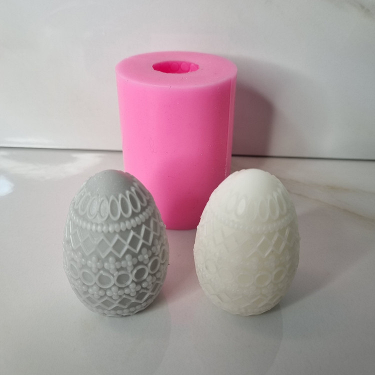قالب شمع مدل تخم مرغ هفت سین عید نوروز طرح هندسی کد C 06CM