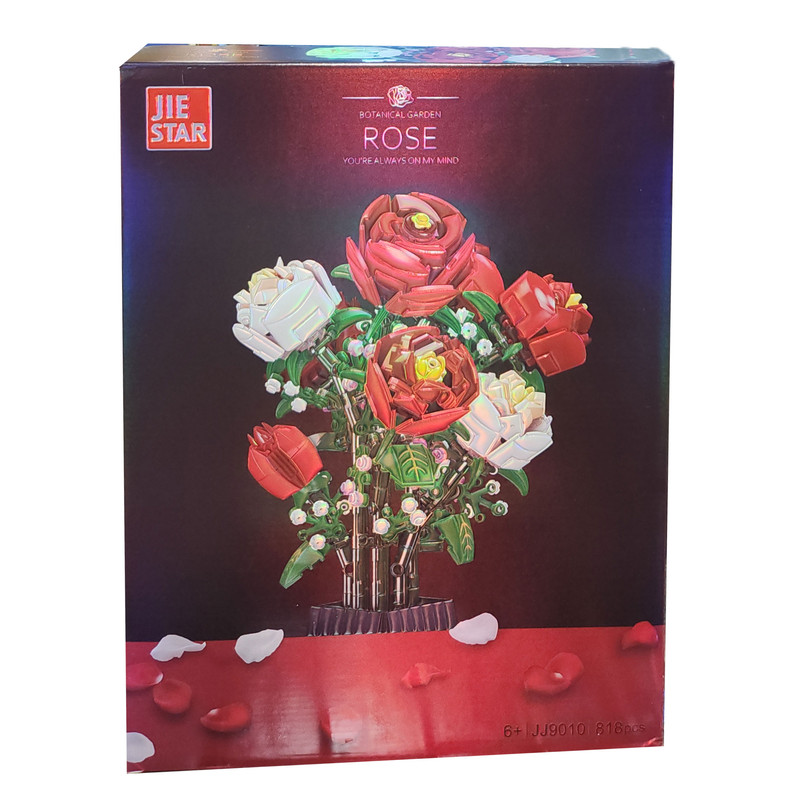 ساختنی 818 تکه ژی استار مدل Rose کد 9010