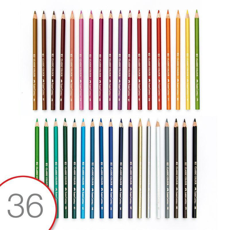 مداد رنگی 36 رنگ فابر کاستل مدل کلاسیک کد C - 115846