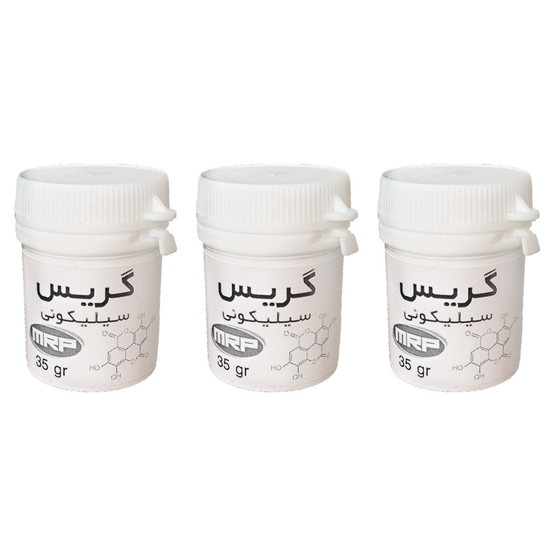 گریس سیلیکونی مدل 111 حجم 25 میلی لیتر مجموعه 3 عددی