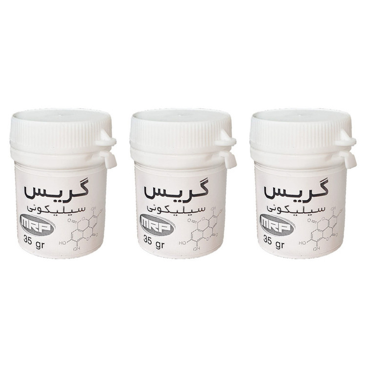 گریس سیلیکونی مدل 111 حجم 25 میلی لیتر مجموعه 3 عددی