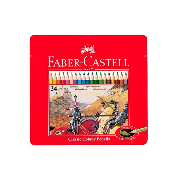 مداد رنگی 24 رنگ فابر-کاستل مدل Classic